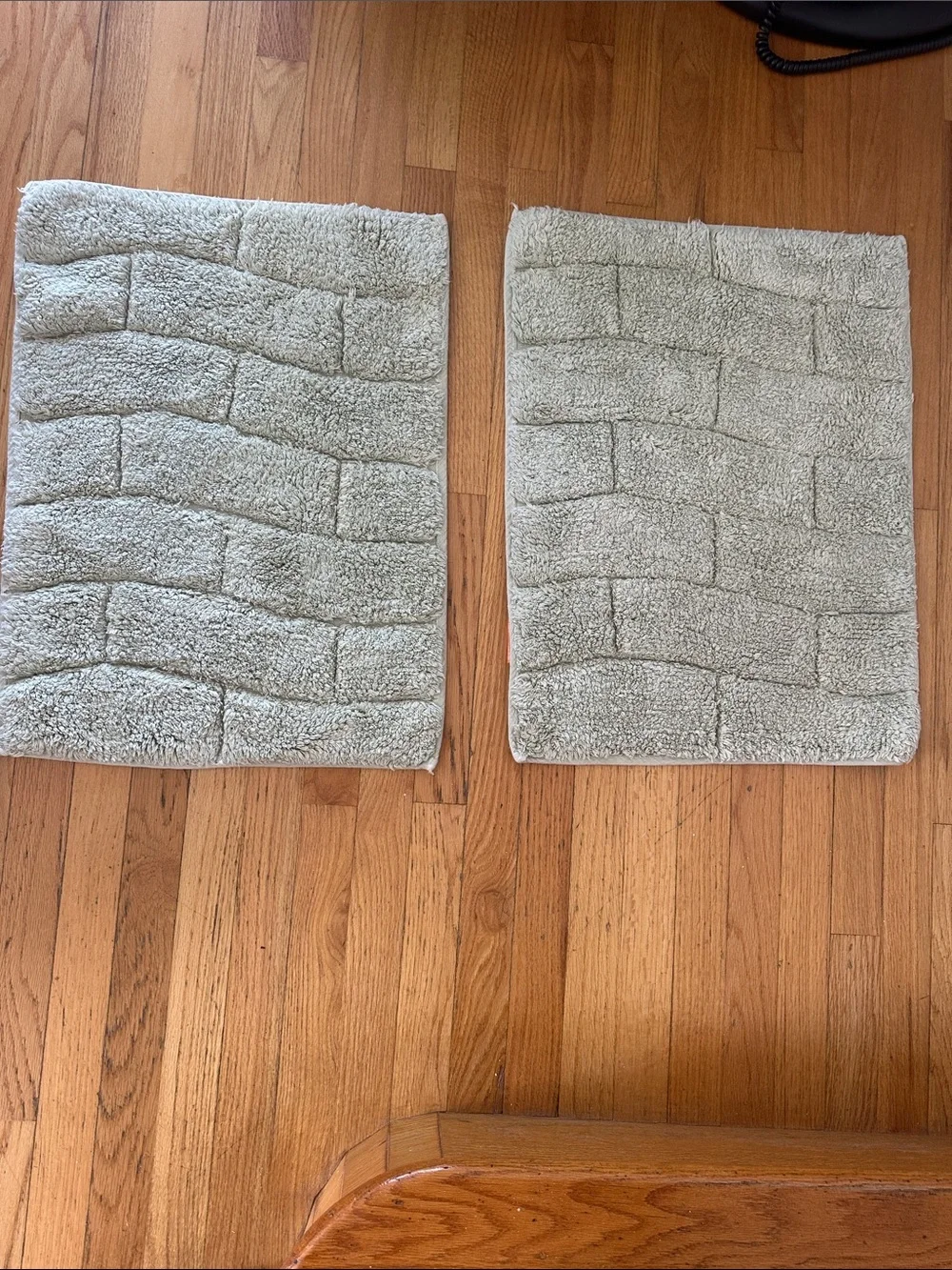 Plush Cotton Bath Rug Set (24x18 in each) - Sage